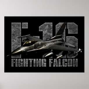 Poster Falcão F-16 de combate