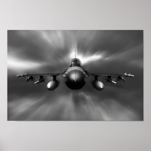 Poster Falcão F-16 de combate
