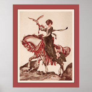 Poster Falconer captura Cupid - 1923 por Cheri Herouard