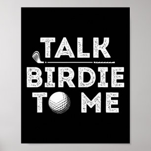 Poster Fale Birdie Para Mim - Jogador de Golfe Engraçado