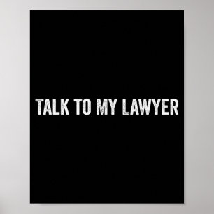 Poster Fale Com Meu Advogado Engraçado 