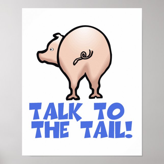 Póster Fale com o Porco da Cauda (Frente)