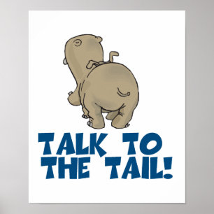 Póster Fale com o Tail Hippo