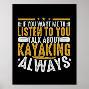 Poster Fale Comigo Sobre Kayaking