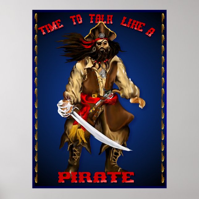 Póster Fale Como Um Pirata...Poster (Frente)