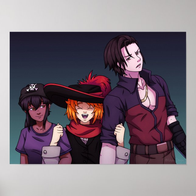 Poster Fale como um pirata (sem texto) (Frente)