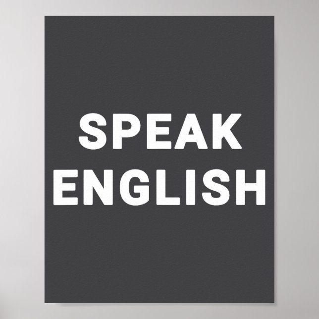 Poster Fale Inglês Citação Engraçada  (Frente)