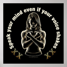 Poster Fale sua mente mesmo que sua voz trema!