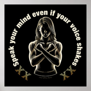 Poster Fale sua mente mesmo que sua voz trema!