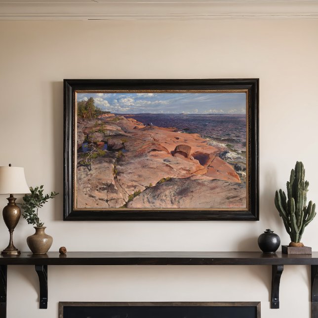 Poster Falésias costeiras em Villinki, Helmi Biese (Criador carregado)