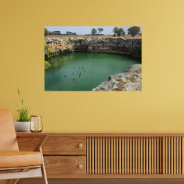 Poster Falésias de Calcário e Águas Esmeralda