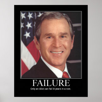 Póster Falha: George Bush