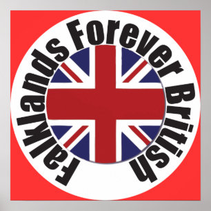 Póster Falkland's Forever British