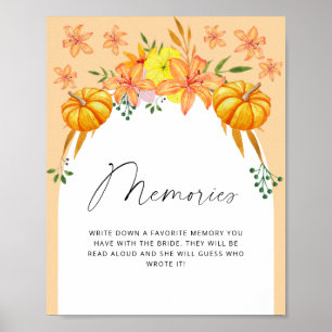 Poster Fall Arch - memórias com a noiva