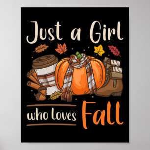 Poster Fall Autum Apenas Uma Menina Que Ama Cair