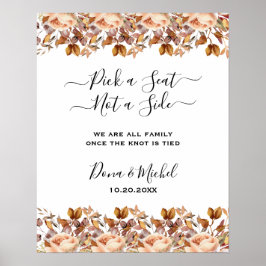 Poster Fall Autumn Deixa Casamento Russo de Boho