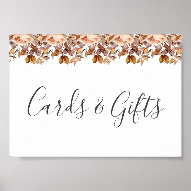 Poster Fall Autumn Deixa Casamento Russo de Boho (Frente)