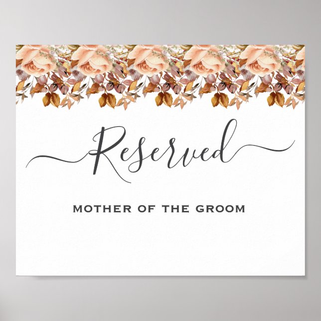 Poster Fall Autumn Deixa Casamento Russo de Boho (Frente)