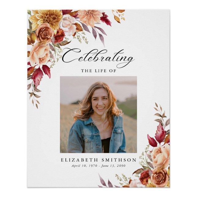 Póster Fall Autumn Program Photo Order (Frente)