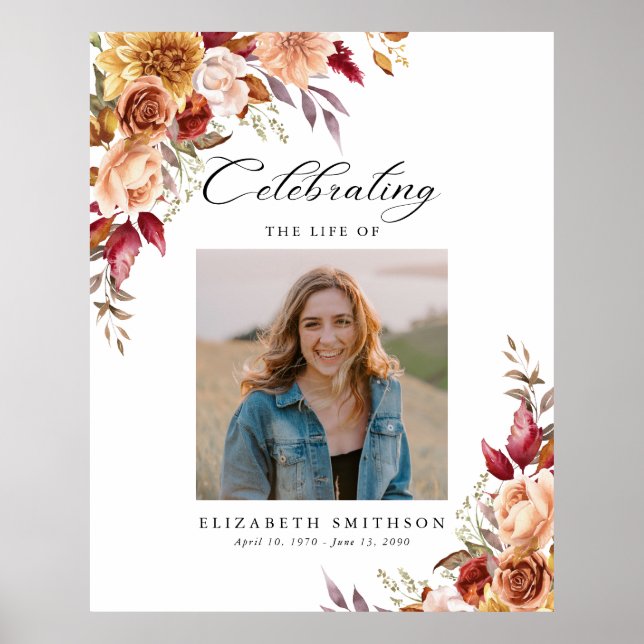 Poster Fall Autumn Program Photo Order (Frente)