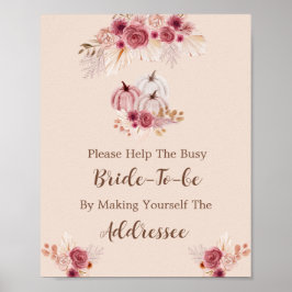 Poster Fall In Love Help The Busy Bride Address