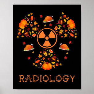 Poster Fall Radiology Tee Thankaking Radiologista Xray T