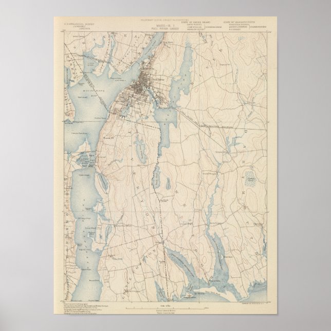 Póster Fall River, Massachusetts (Frente)