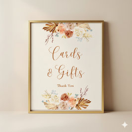 Poster Fall Rustic Terracotta Cards and Gifts