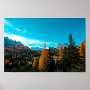 Poster Fall Simple Landscape Photos Mountain 4k Wallpaper