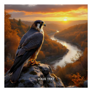 Póster Fall Sunset do Falcão Fácil