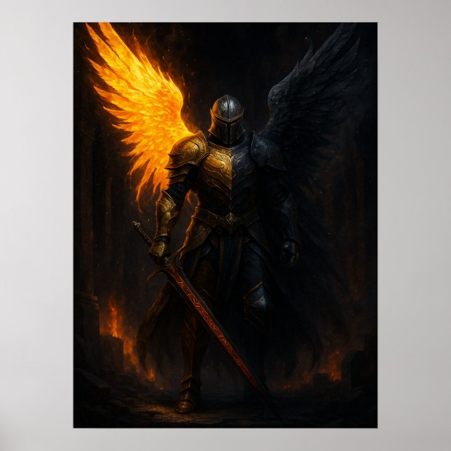 Poster Fallen Light Warrior (Frente)