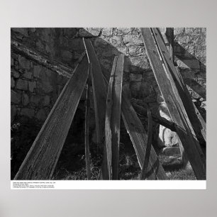 Póster Fallen Roof Conselhos perto de Old Kilns, 1963