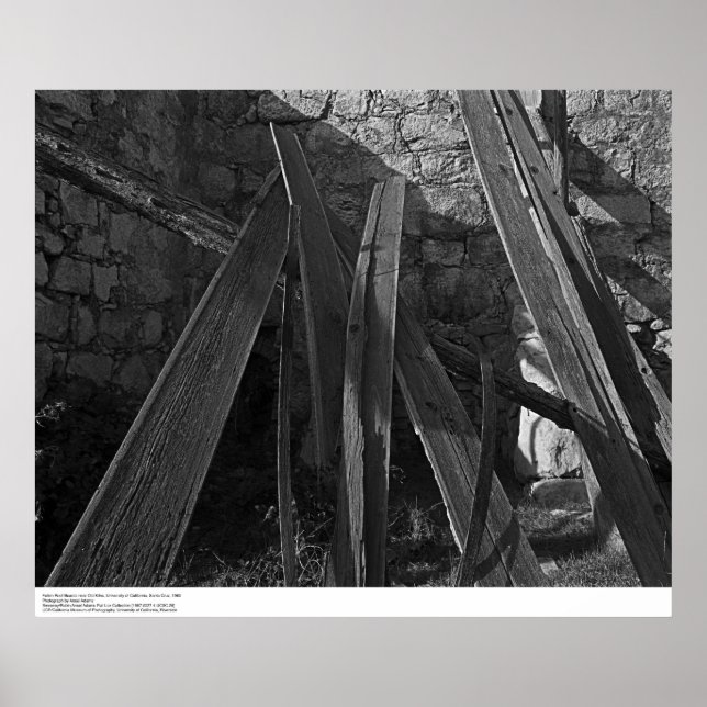 Póster Fallen Roof Conselhos perto de Old Kilns, 1963 (Frente)