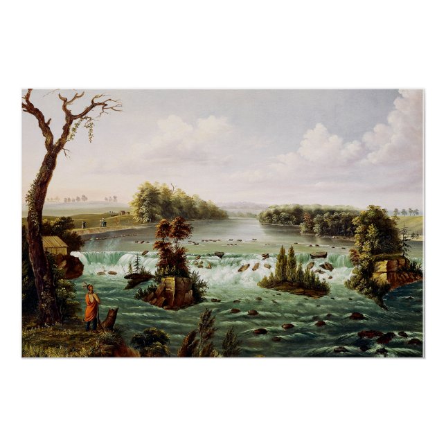 Póster Falls of Saint Anthony by Henry Lewis (Frente)