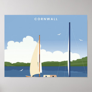 Poster Falmouth Cornwall viagem