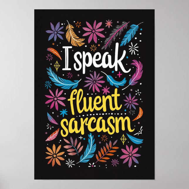 Poster Falo Arte Fluente Sarcasmo (Frente)