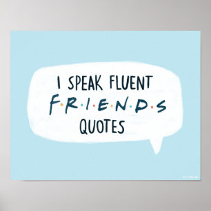 Poster Falo Citações Fluent Amigos™