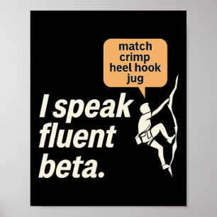 Poster Falo Climbing Beta Fluente Gráfico