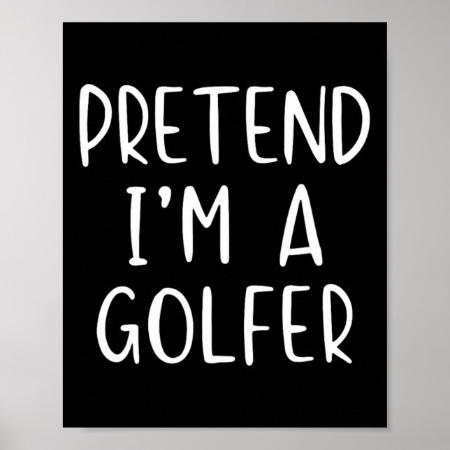 Poster Falso Fardamento de Golfista Halloween Simples Eng (Frente)