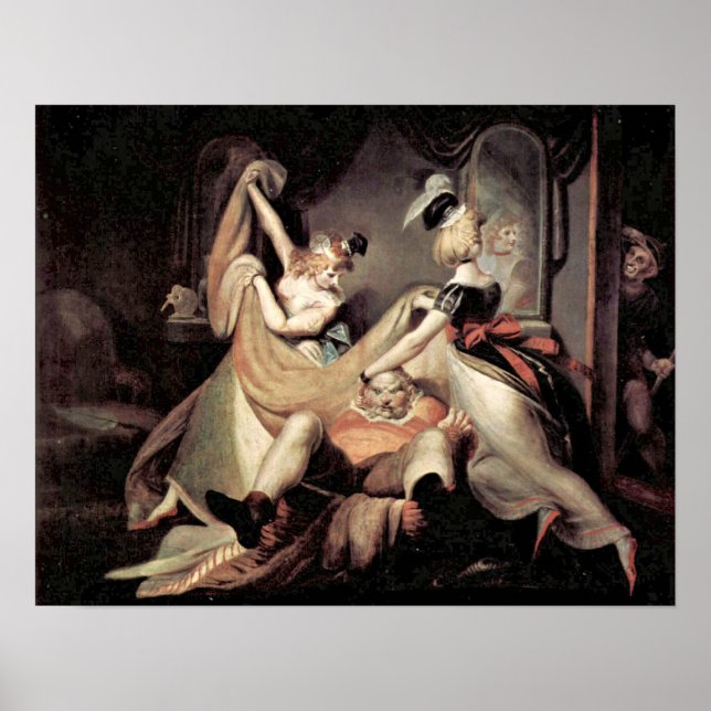 Póster Falstaff no cesto da roupa de Henry Fuseli (Frente)