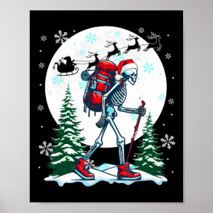 Poster Fam de Fantasia de Natal Esqueletos do Papai Noel