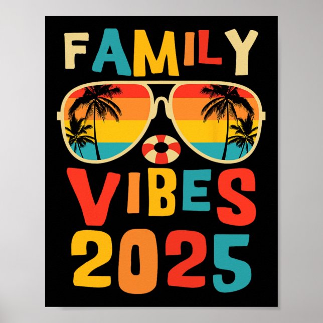 Poster Família 2025 Vibes - Fazer De Férias De Reunião Da (Frente)