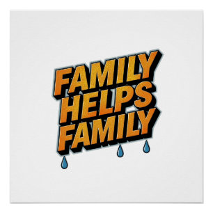 Póster Família Ajuda Família