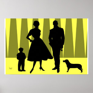 Póster Família Atômica Dourada