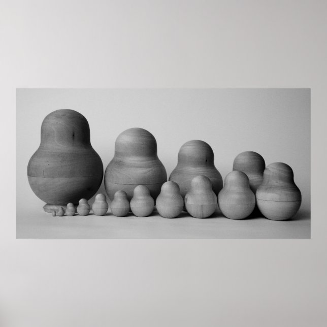 Póster família_b&w de matrioshka (Frente)