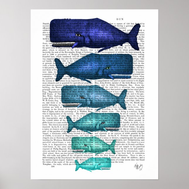 Poster Família Baleia Azul (Frente)