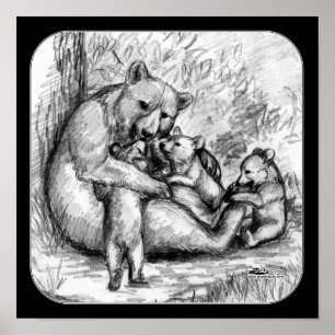 Póster Família Bear