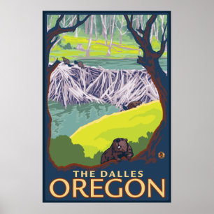 Poster Família Beaver - The Dalles, Oregon