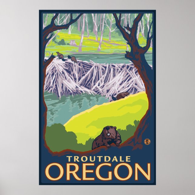 Póster Família Beaver - Troutdale, Oregon (Frente)