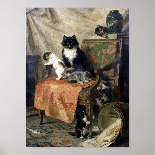 Poster Família Cat, Henriëtte Ronner-Knip (Frente)
